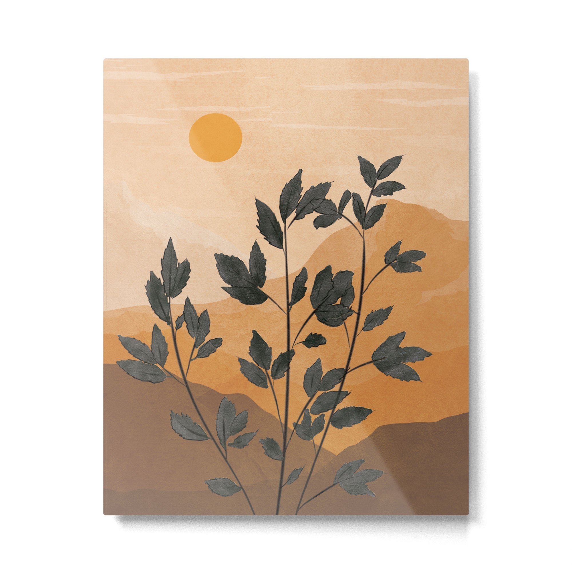 Plant Under a Dune Metal Print | TeksDecor