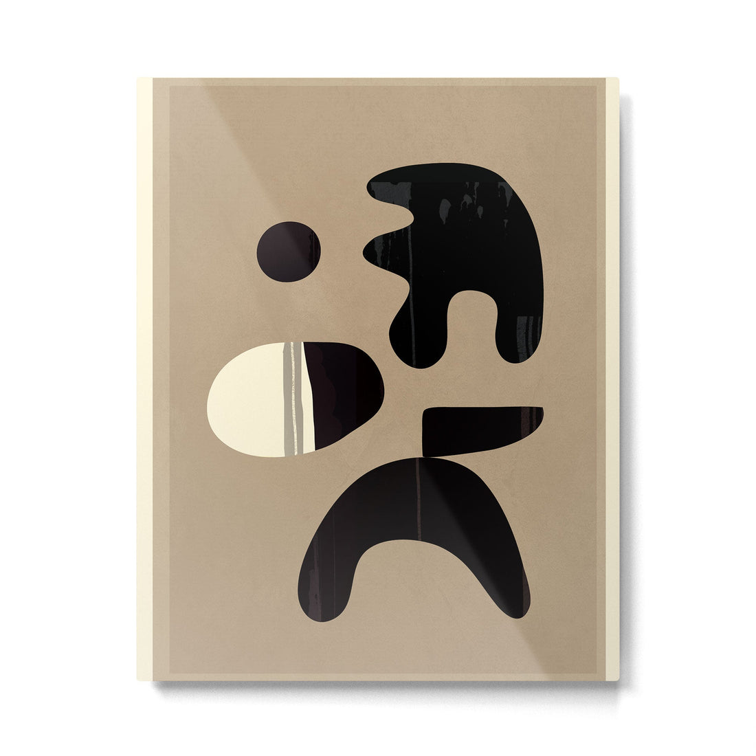 Shape Movement Geometry 04 Metal Print | TeksDecor