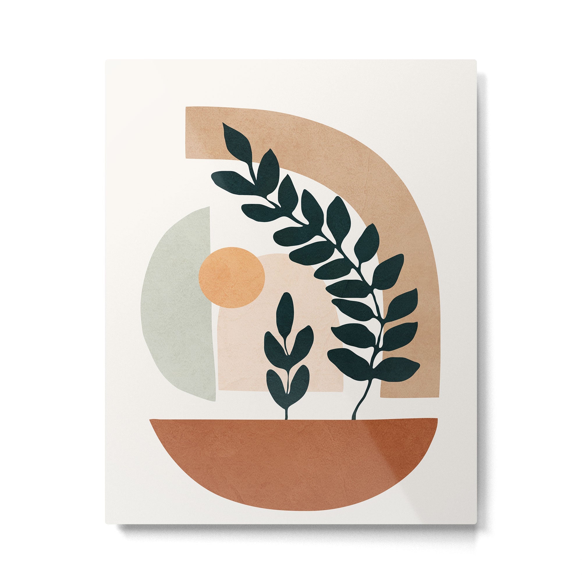 Soft Shapes III Metal Print | TeksDecor