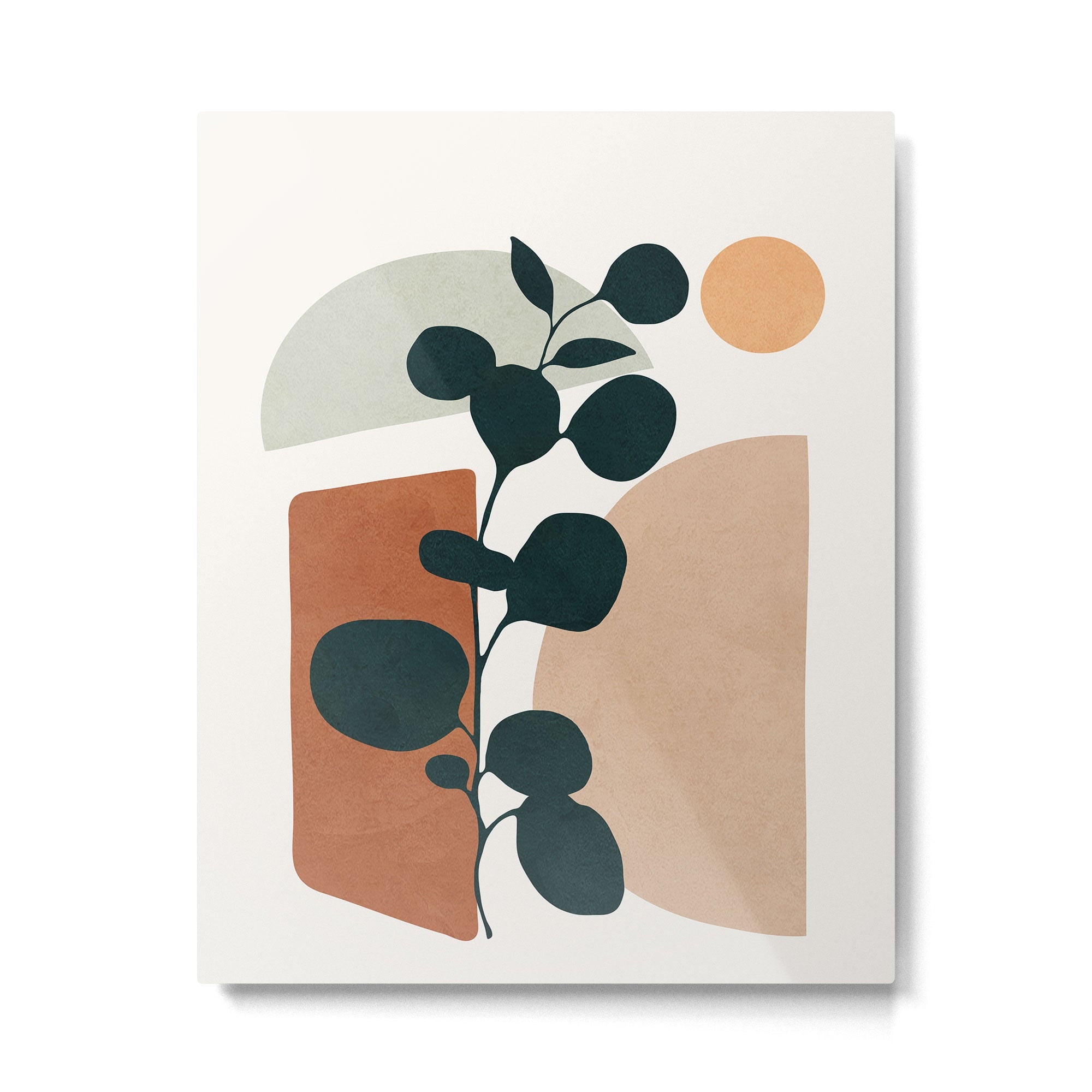 Soft Shapes V Metal Print | TeksDecor