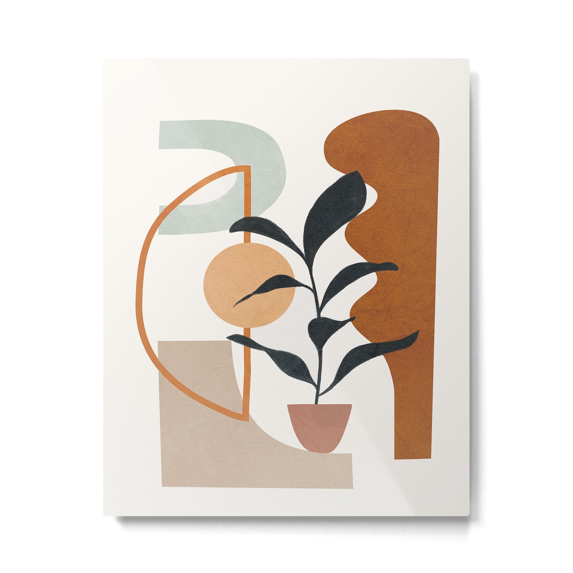 Soft Shapes VI Metal Print | TeksDecor