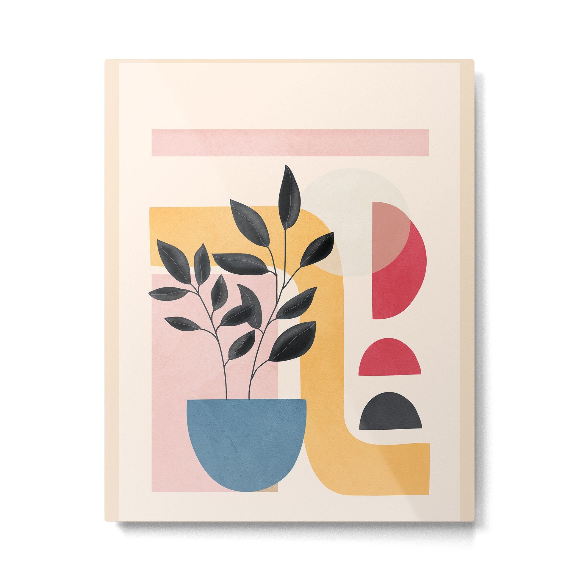 Soft Shapes XXVI Metal Print | TeksDecor