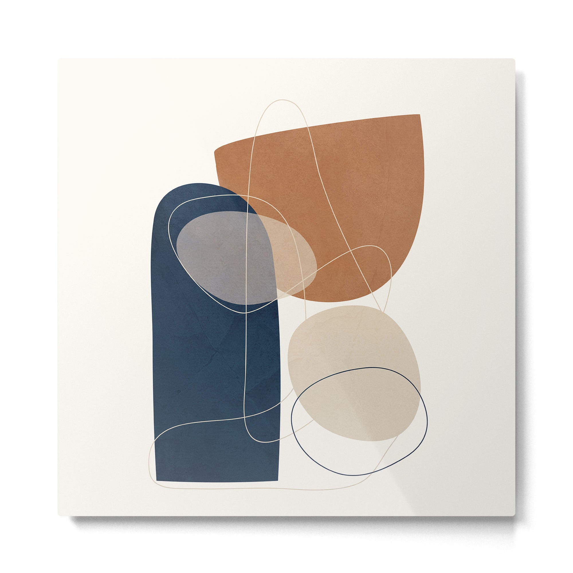 Spiraling Geometry 1 Metal Print | TeksDecor