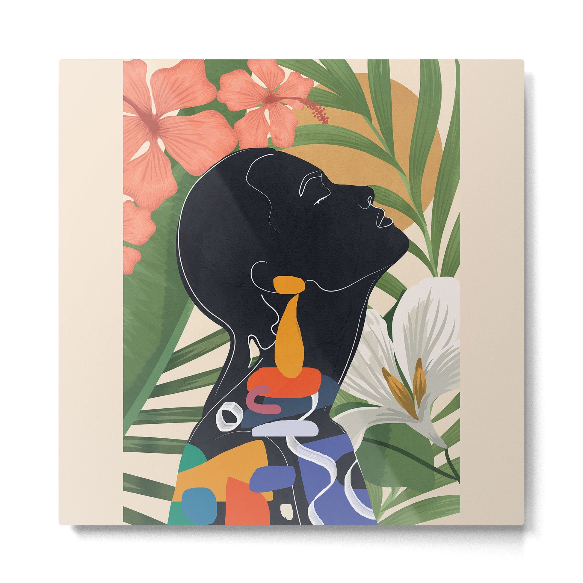 Tropical Peace 2 Metal Print | TeksDecor
