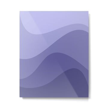 Abstract Color Waves Very Peri Metal Print | TeksDecor
