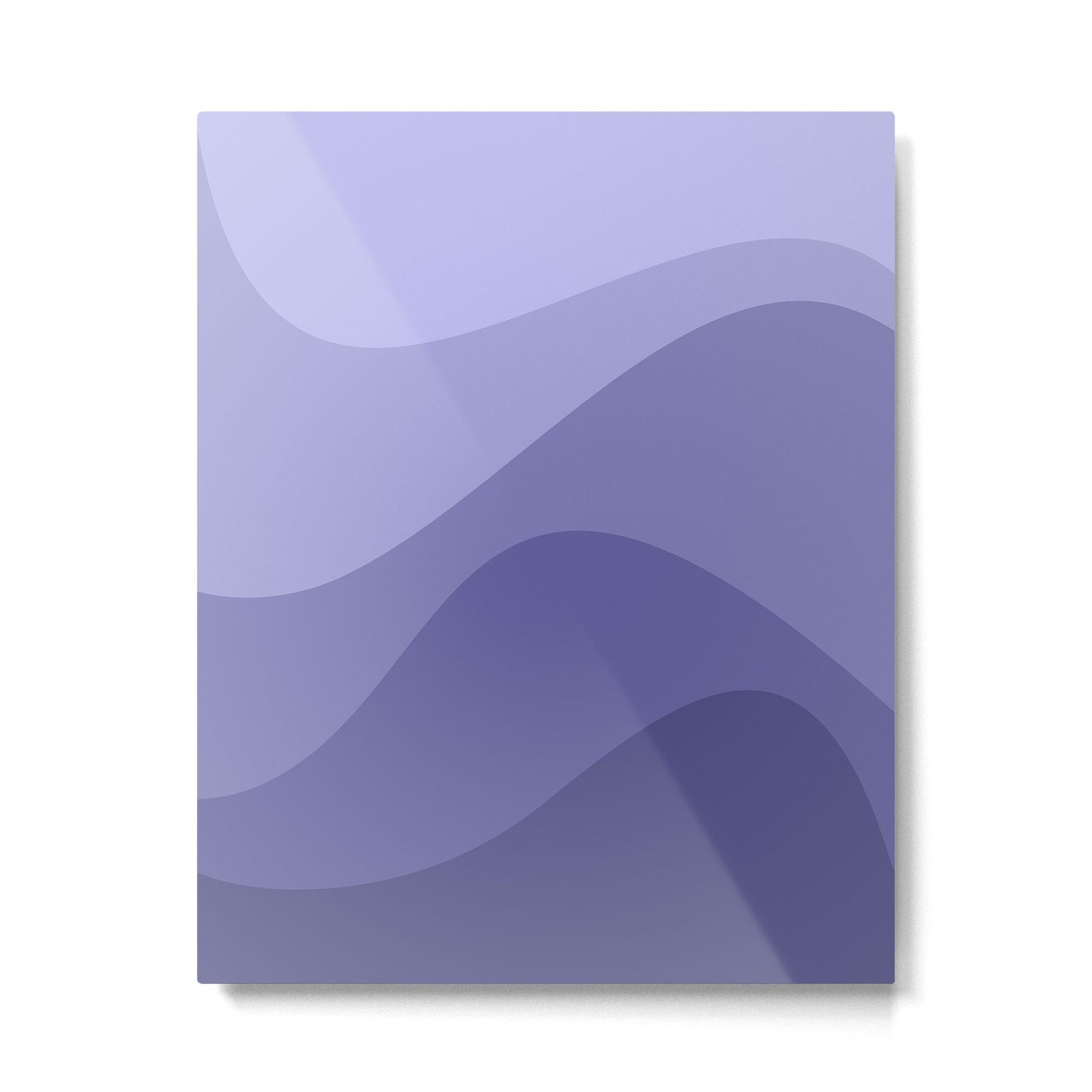 Abstract Color Waves Very Peri Metal Print | TeksDecor
