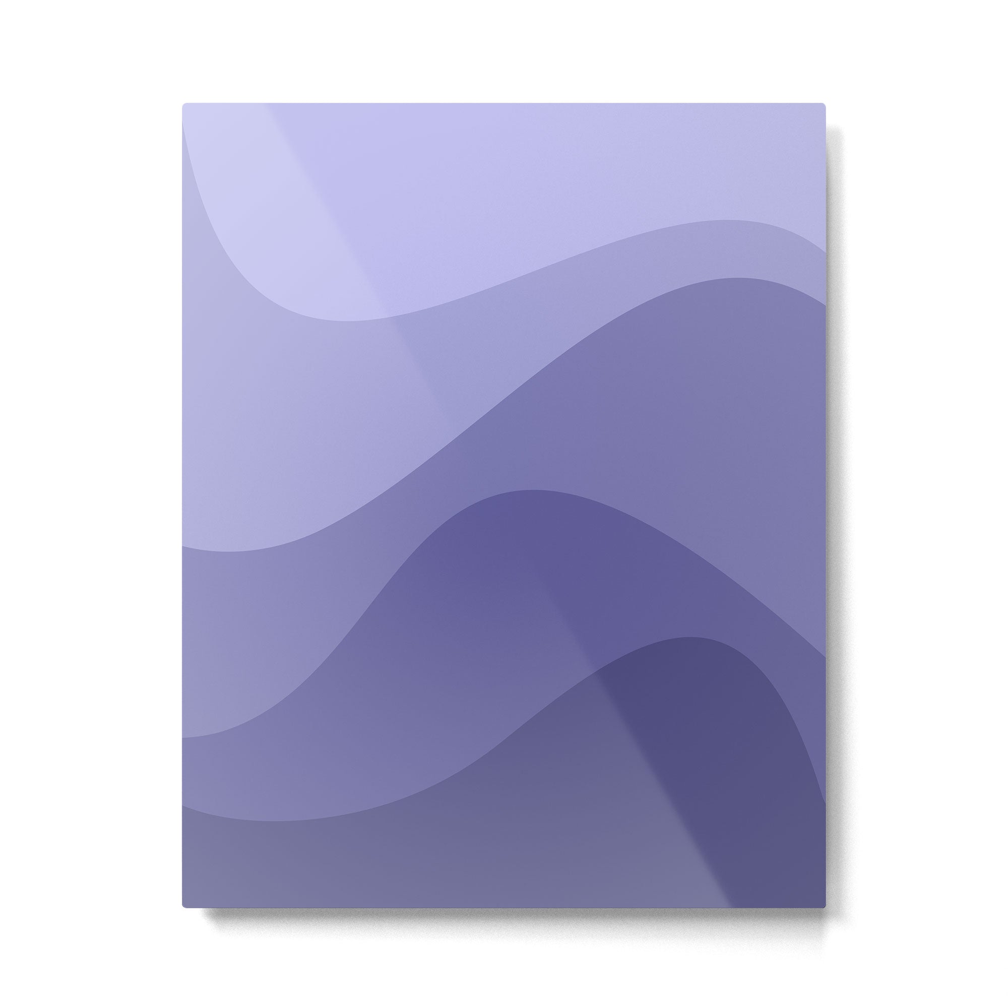 Abstract Color Waves Very Peri Metal Print | TeksDecor