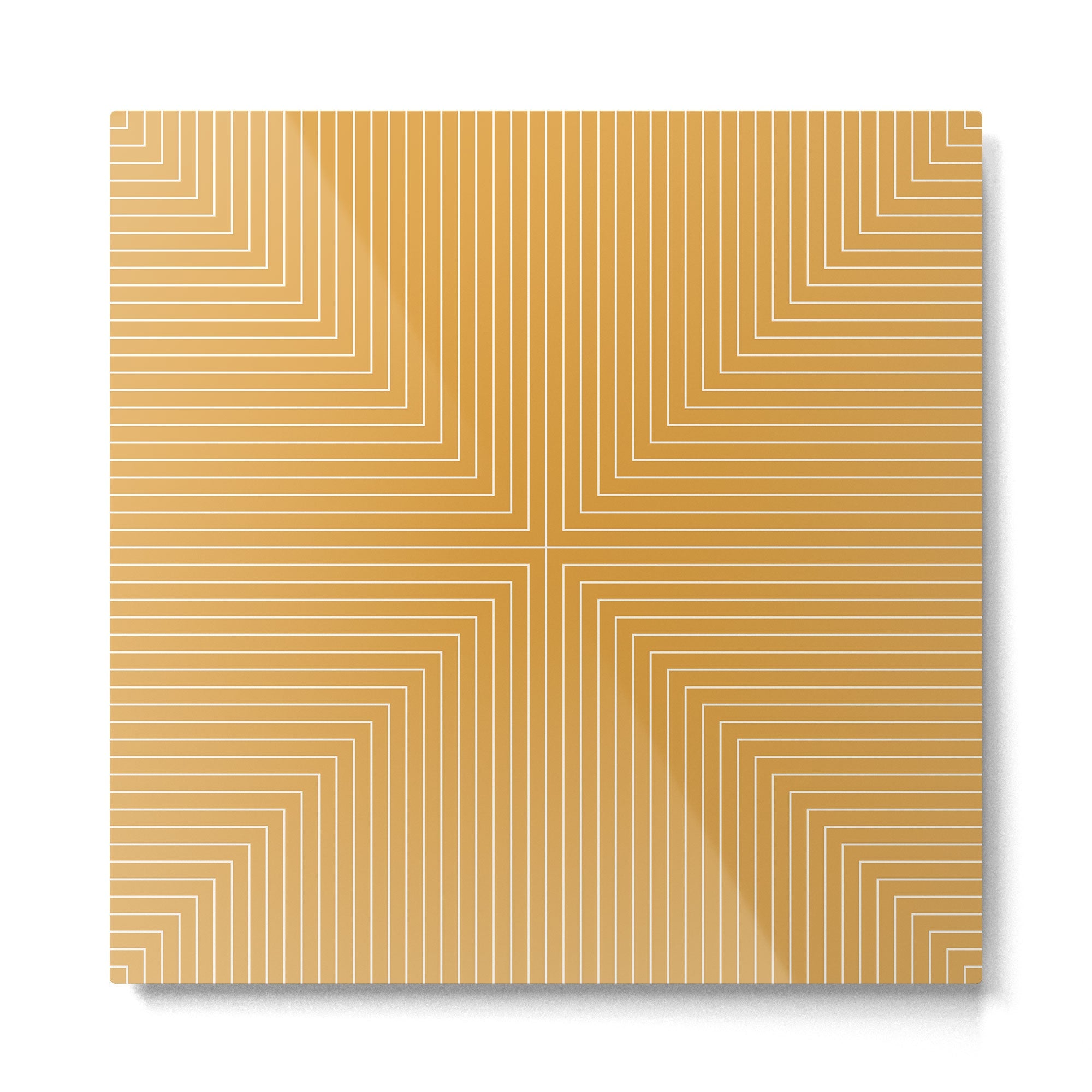Angular Lines IV Metal Print | TeksDecor