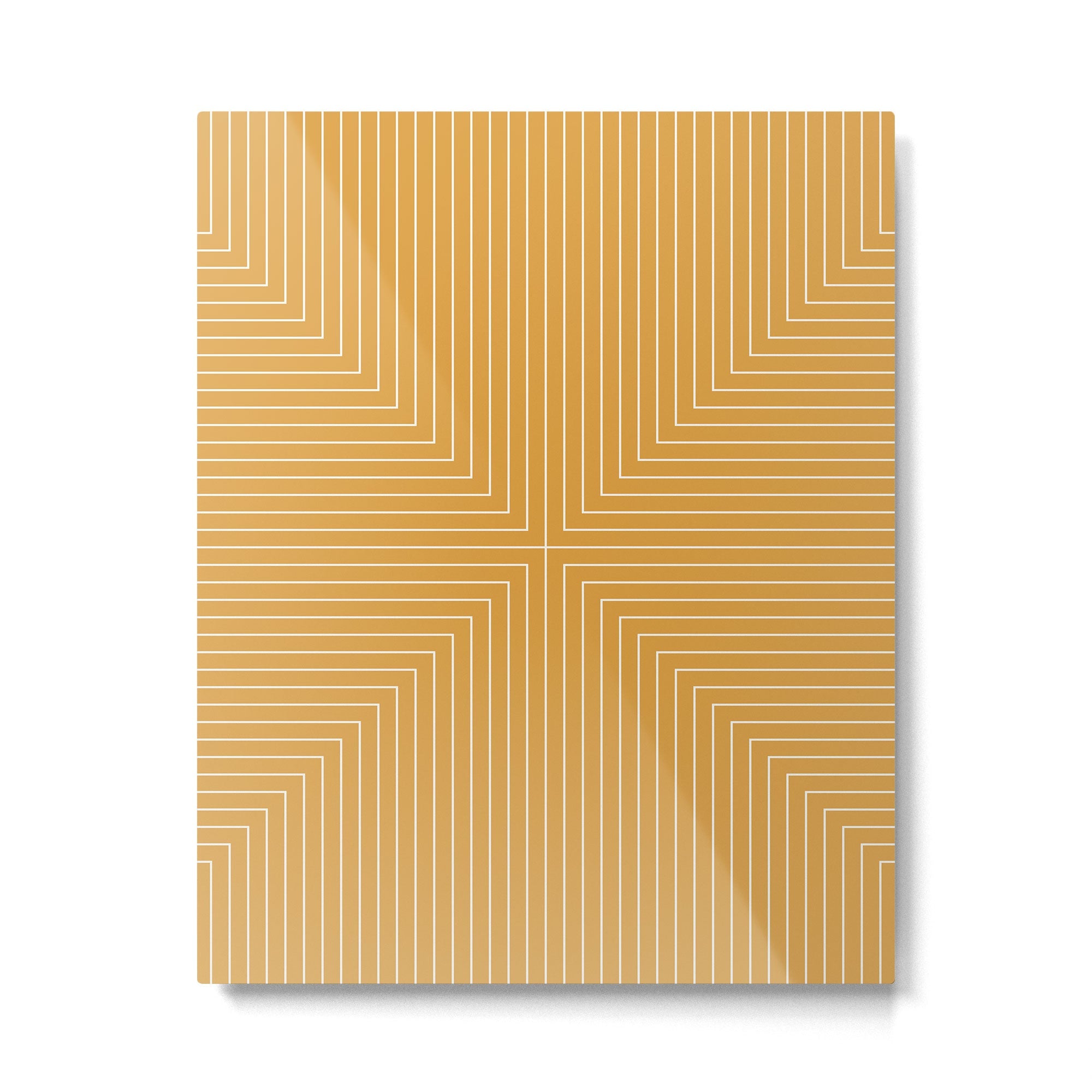 Angular Lines IV Metal Print | TeksDecor