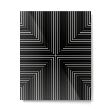 Angular Lines IX Metal Print | TeksDecor