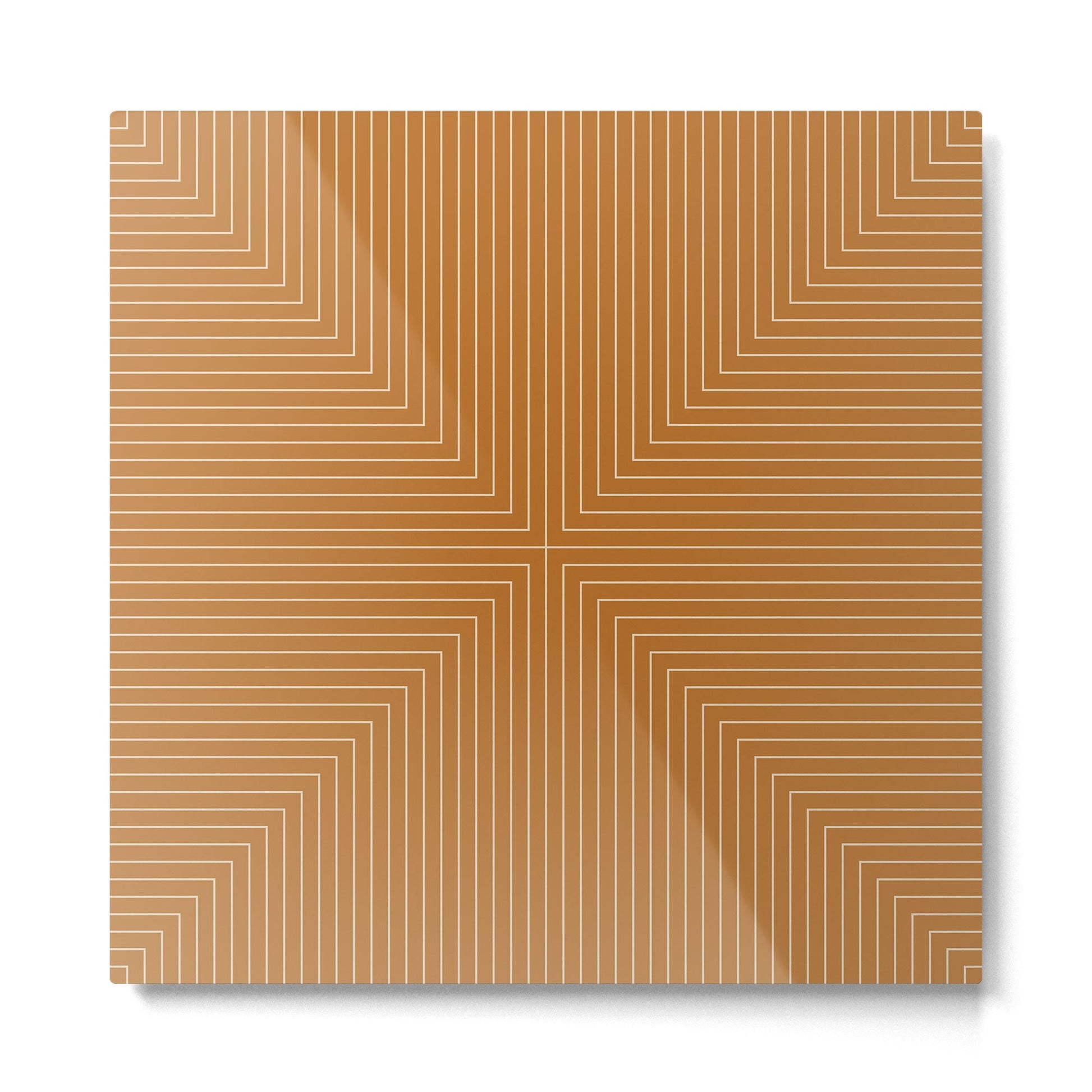 Angular Lines X Metal Print | TeksDecor