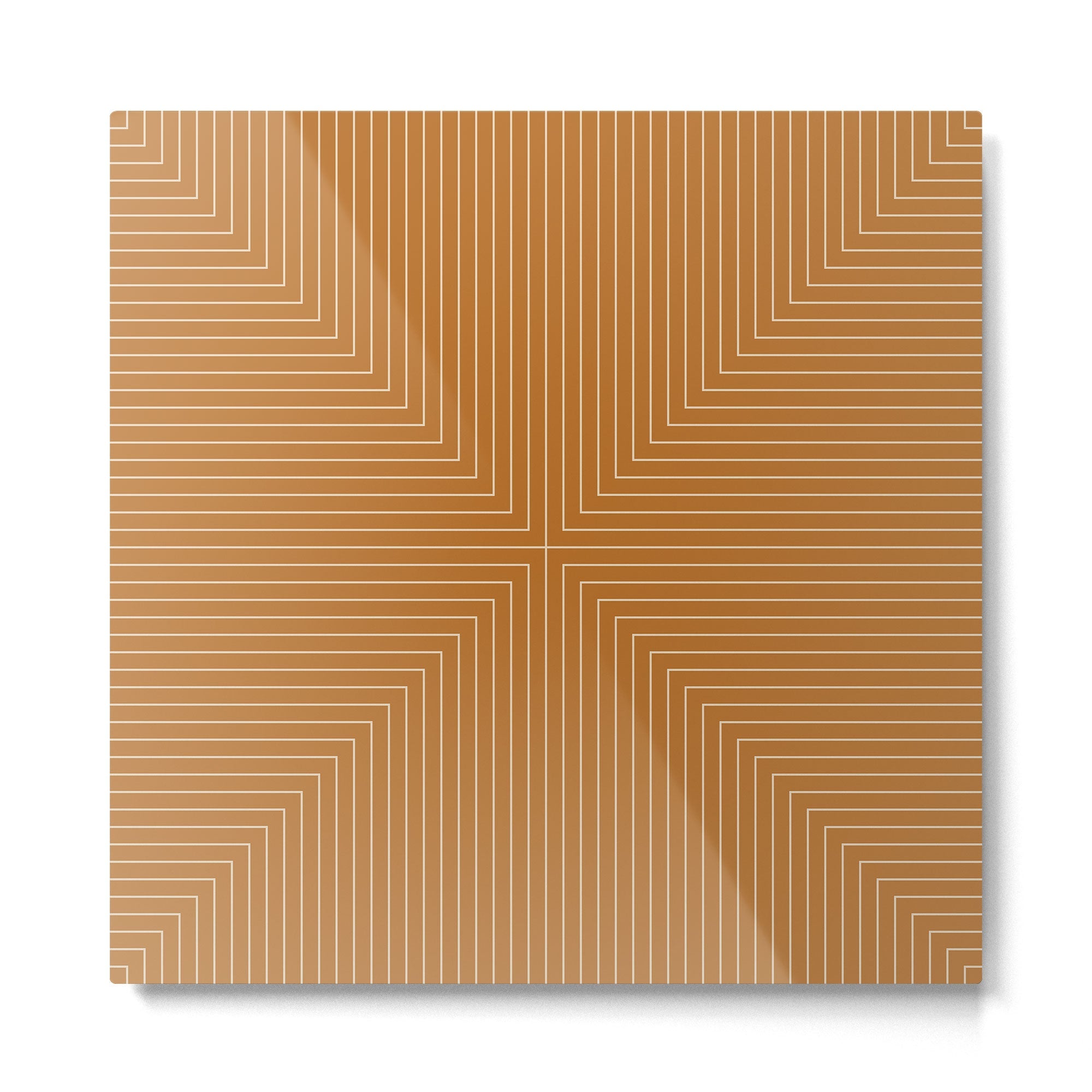 Angular Lines X Metal Print | TeksDecor