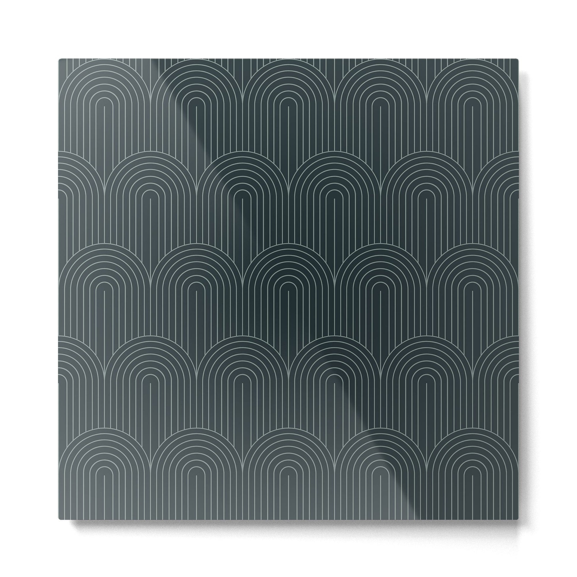 Art Deco Arch Pattern LI Metal Print | TeksDecor