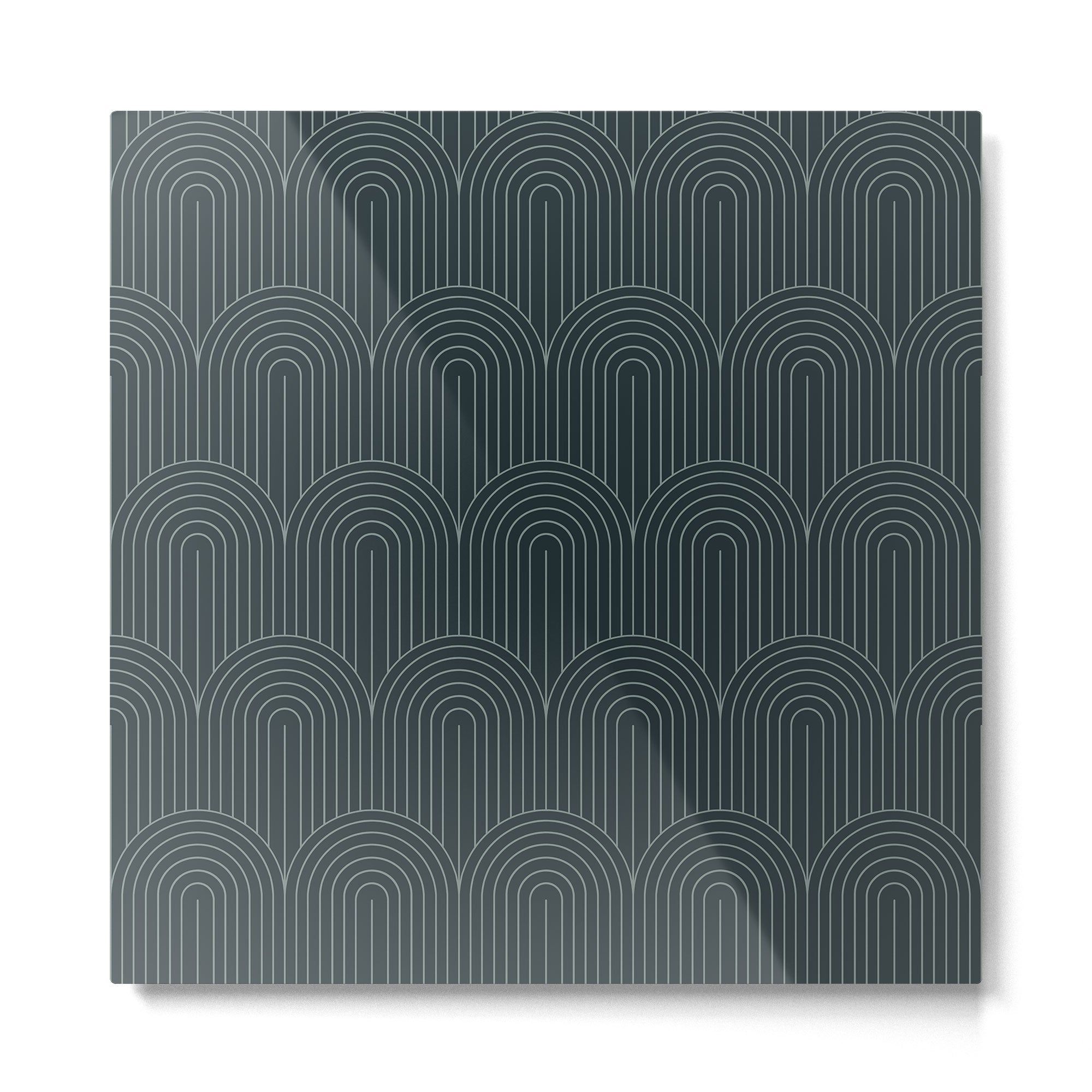 Art Deco Arch Pattern LI Metal Print | TeksDecor