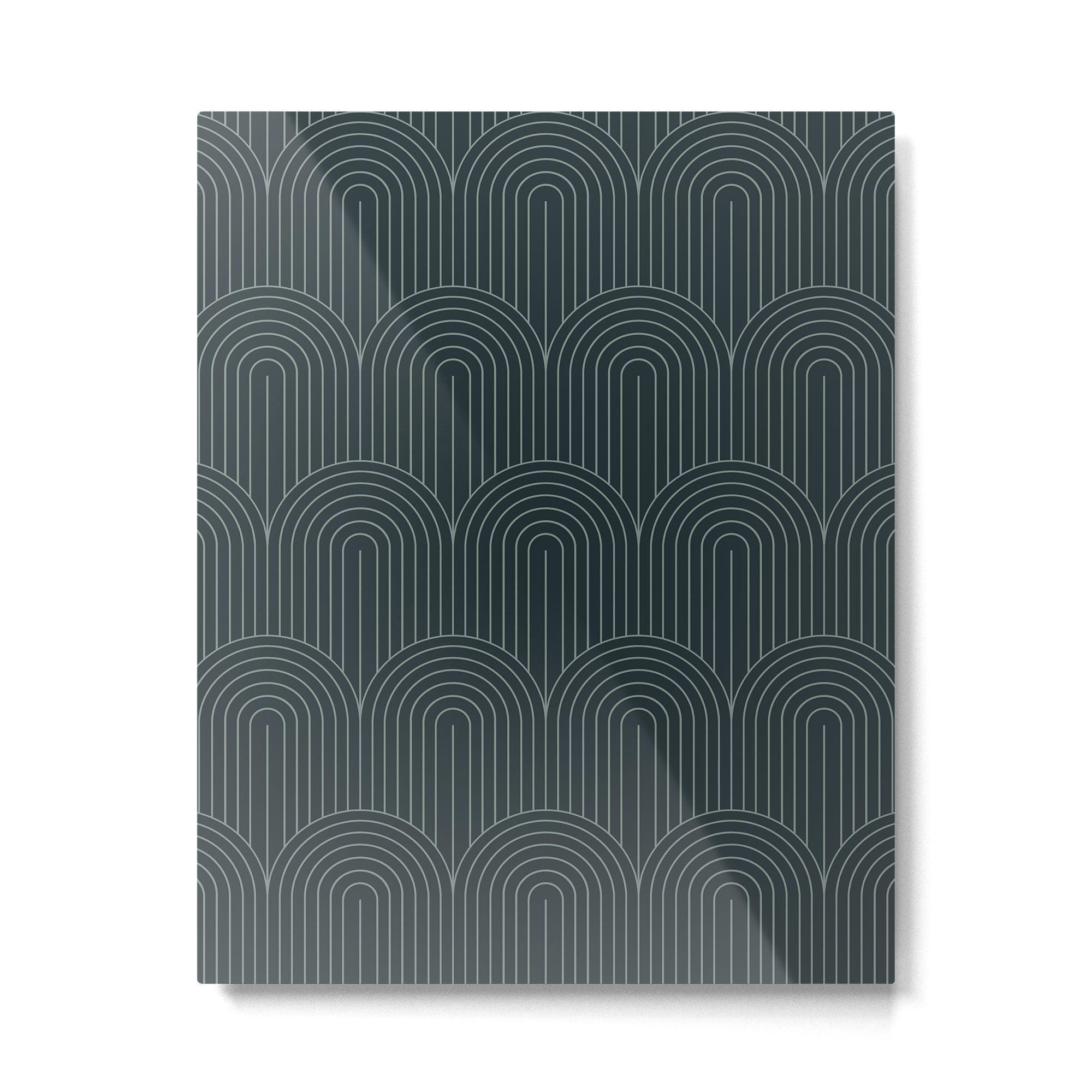 Art Deco Arch Pattern LI Metal Print | TeksDecor
