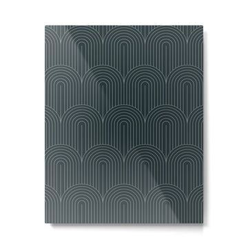 Art Deco Arch Pattern LI Metal Print | TeksDecor