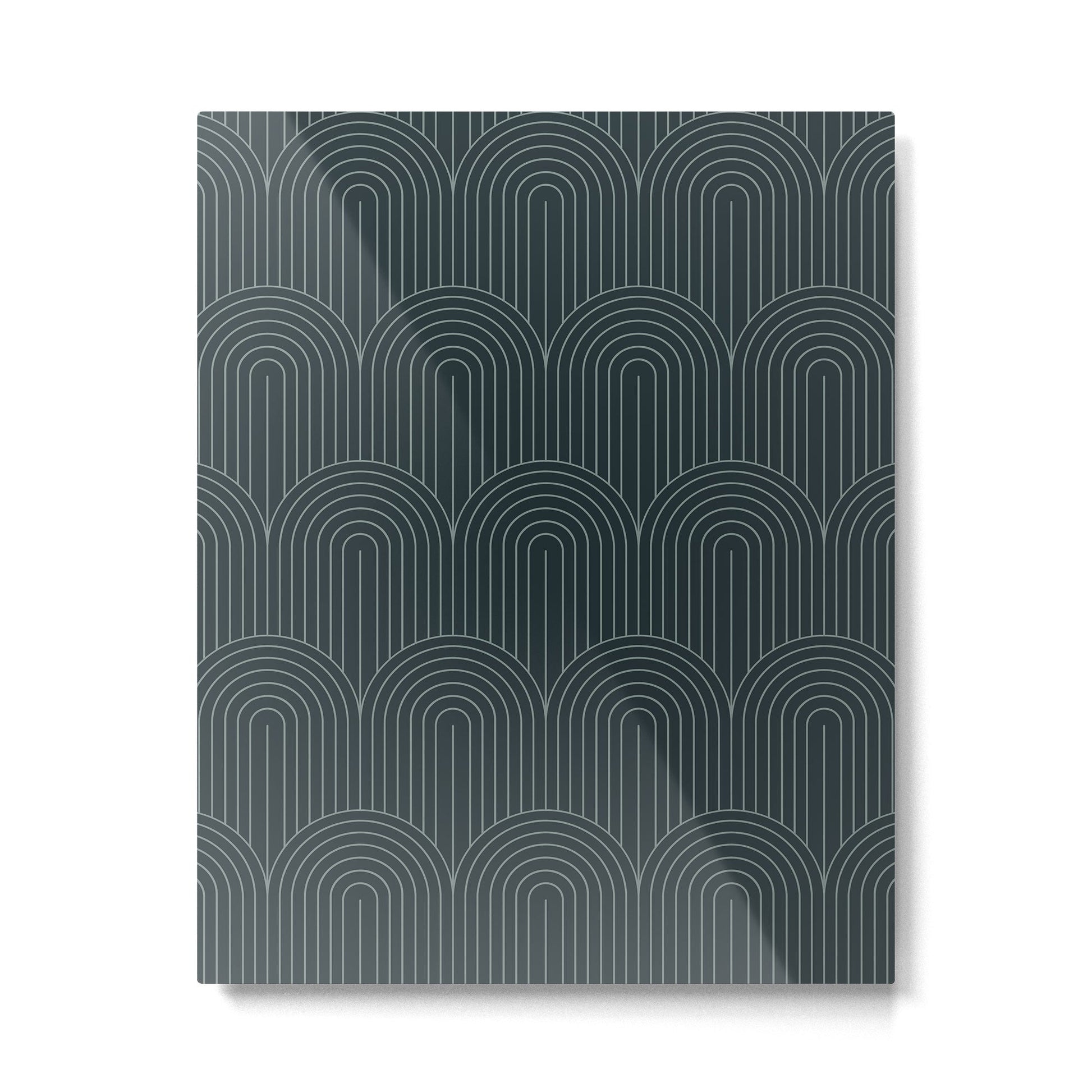 Art Deco Arch Pattern LI Metal Print | TeksDecor