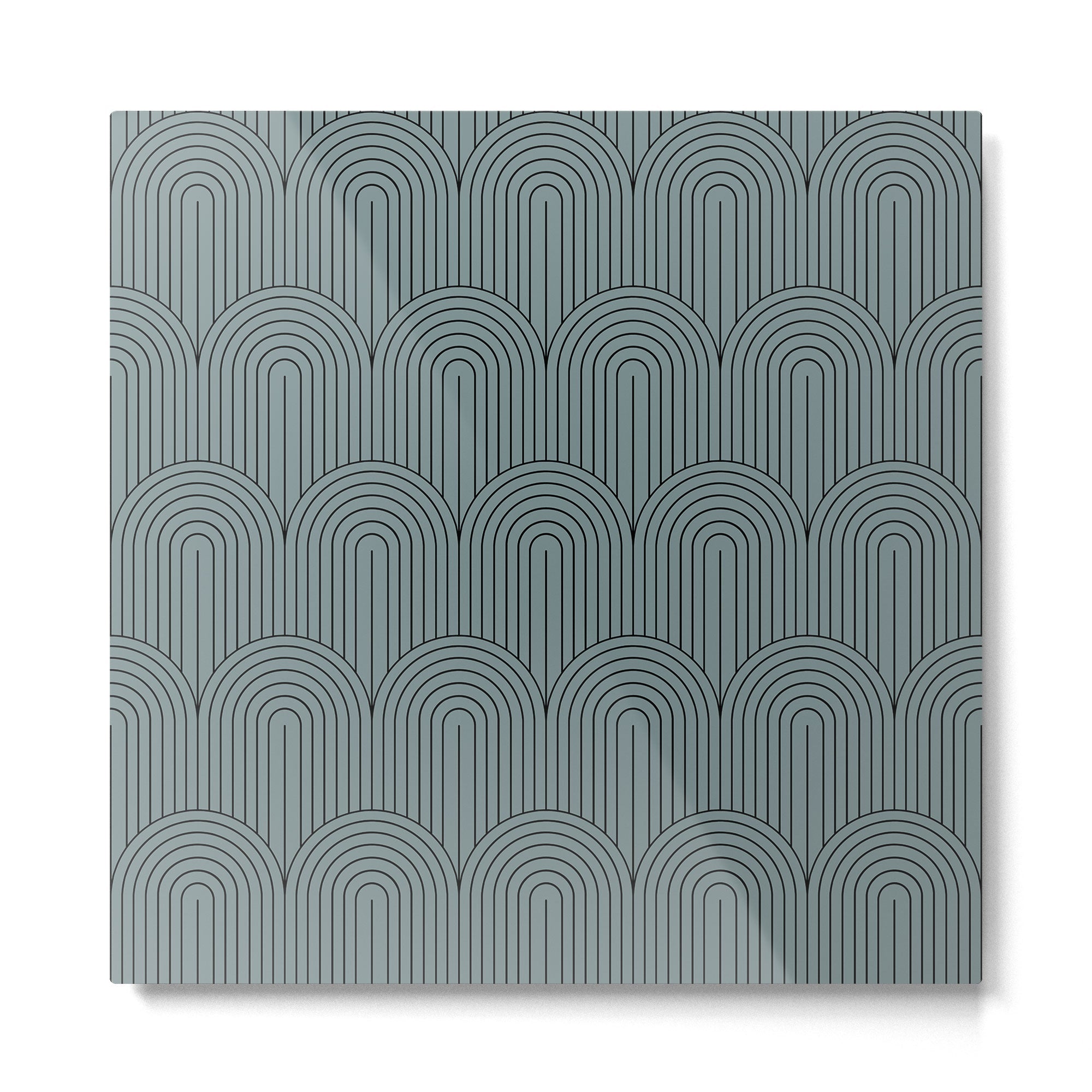 Art Deco Arch Pattern LIII Metal Print | TeksDecor
