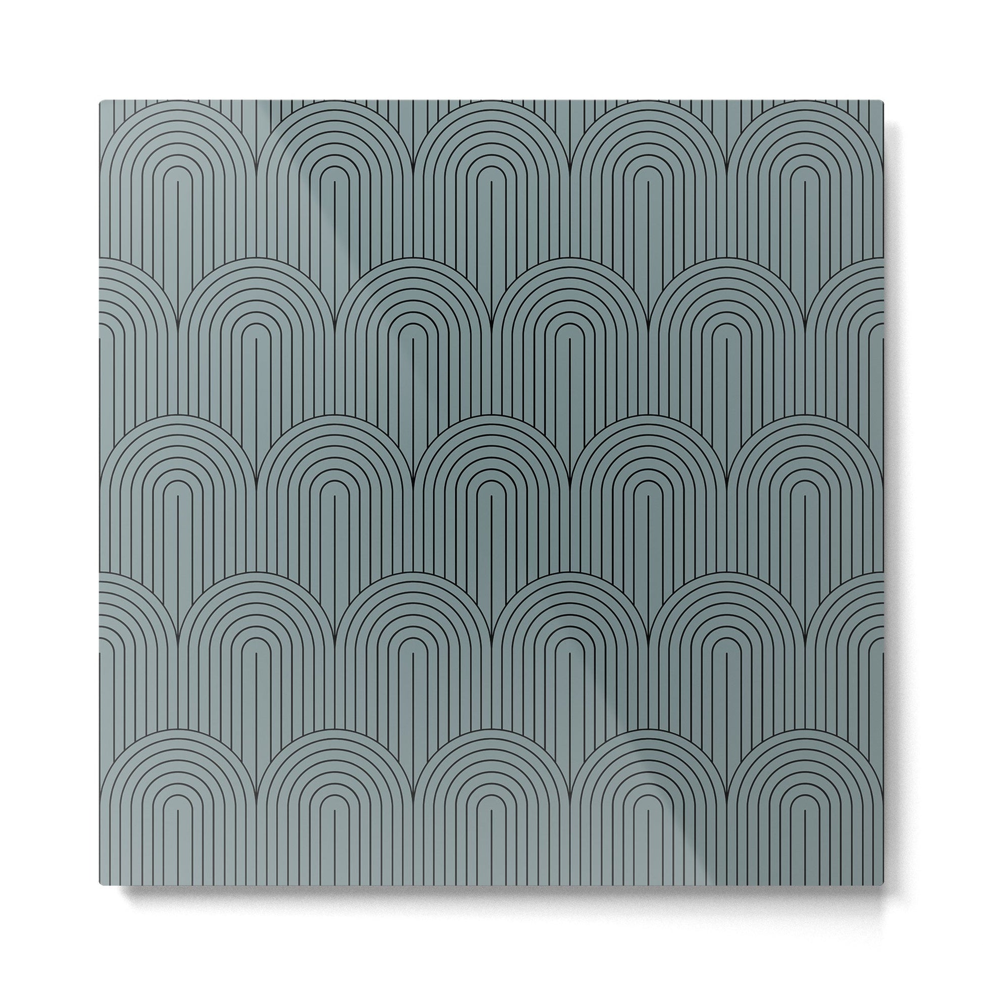 Art Deco Arch Pattern LIII Metal Print | TeksDecor