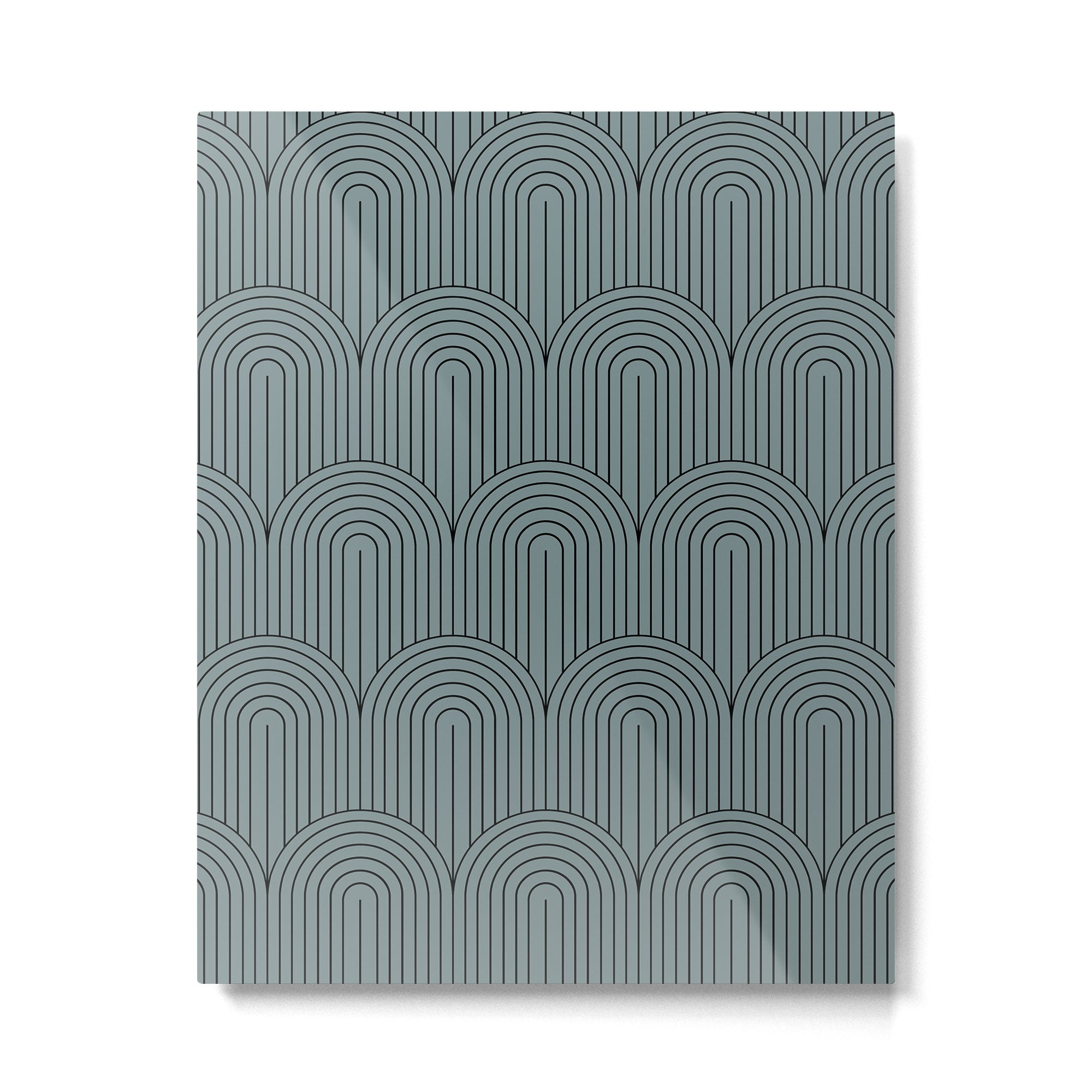 Art Deco Arch Pattern LIII Metal Print | TeksDecor