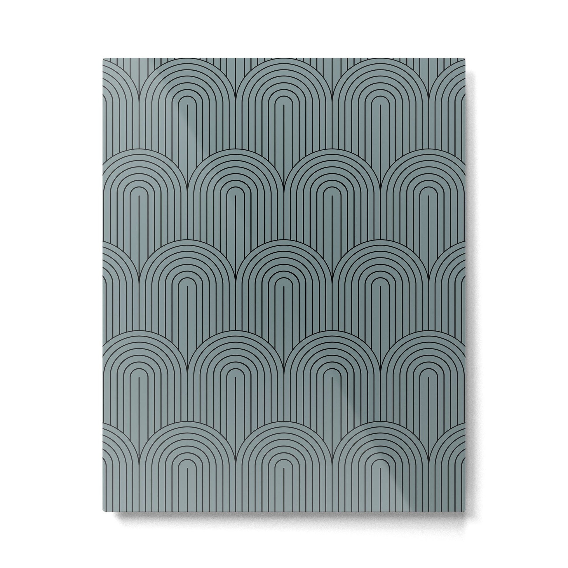 Art Deco Arch Pattern LIII Metal Print | TeksDecor