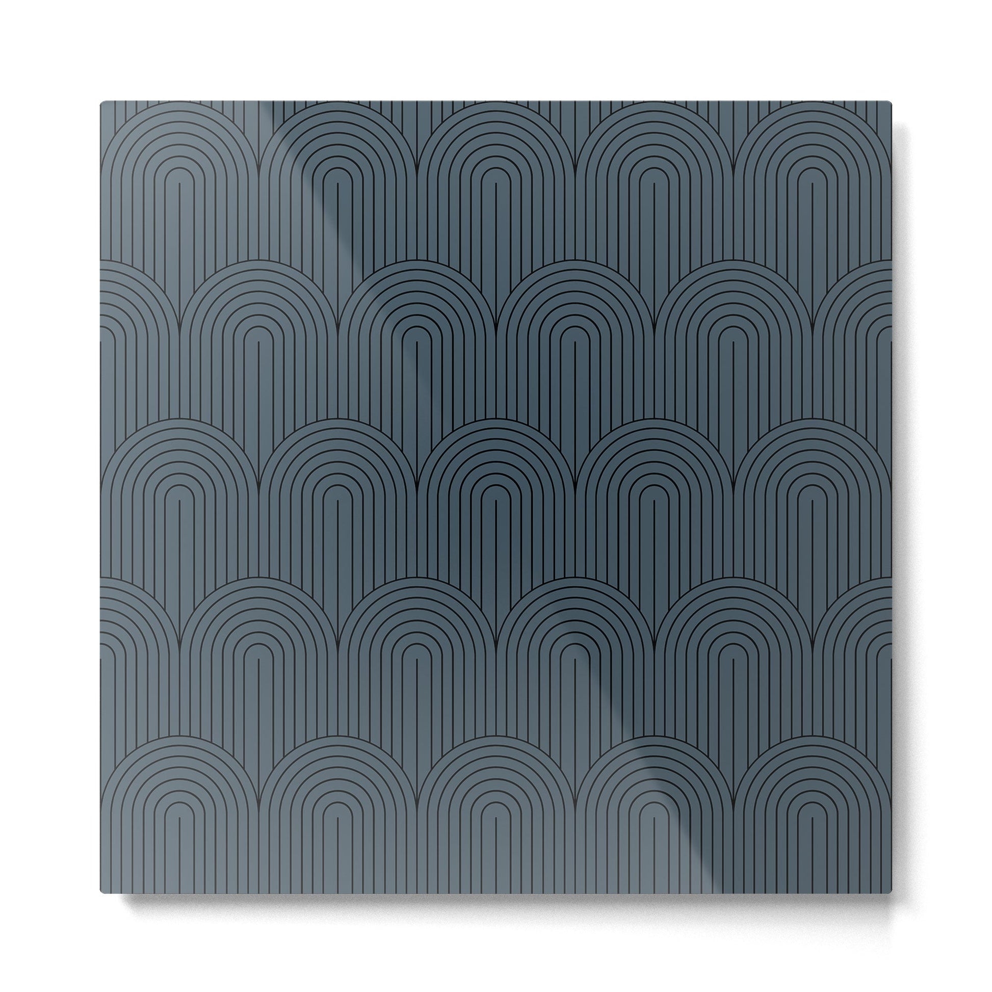 Art Deco Arch Pattern LXIII Metal Print | TeksDecor