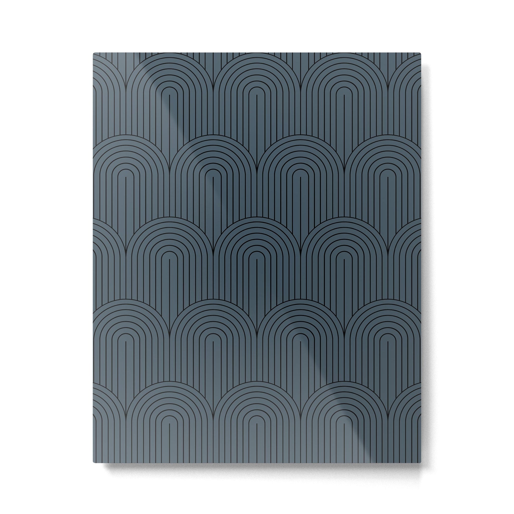 Art Deco Arch Pattern LXIII Metal Print | TeksDecor