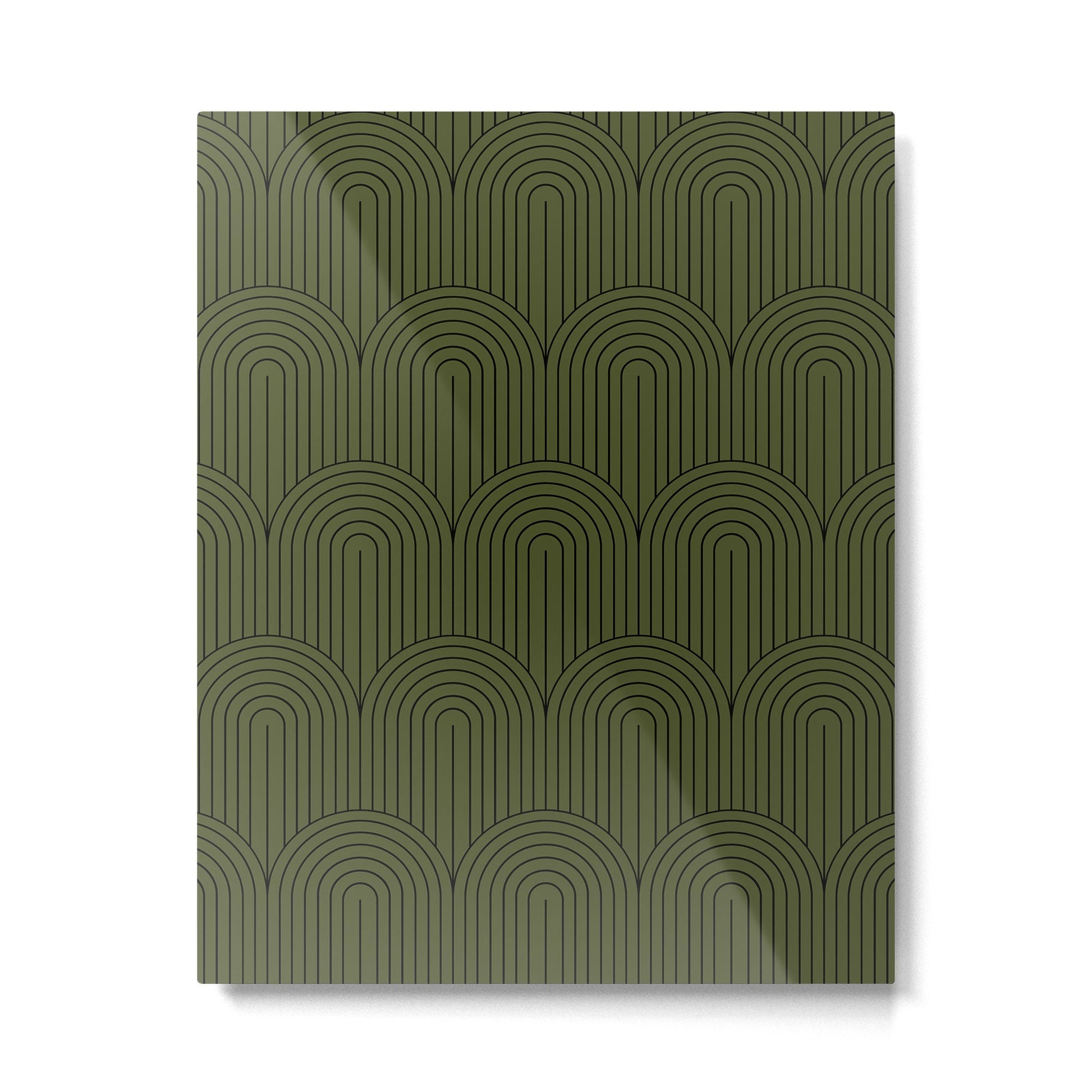 Art Deco Arch Pattern VIII Metal Print | TeksDecor