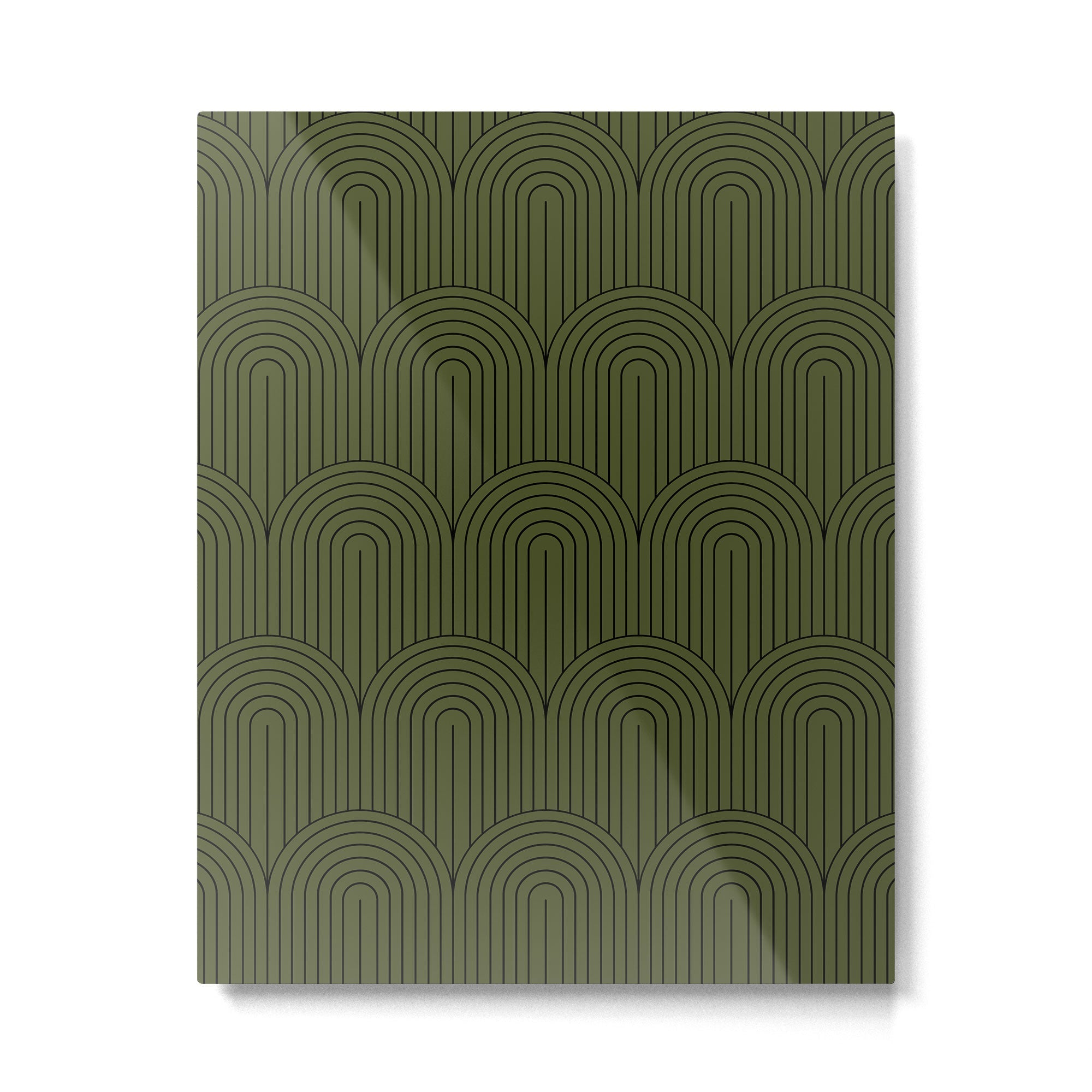 Art Deco Arch Pattern VIII Metal Print | TeksDecor