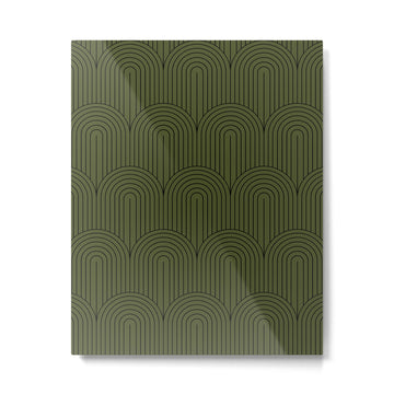 Art Deco Arch Pattern VIII Metal Print | TeksDecor