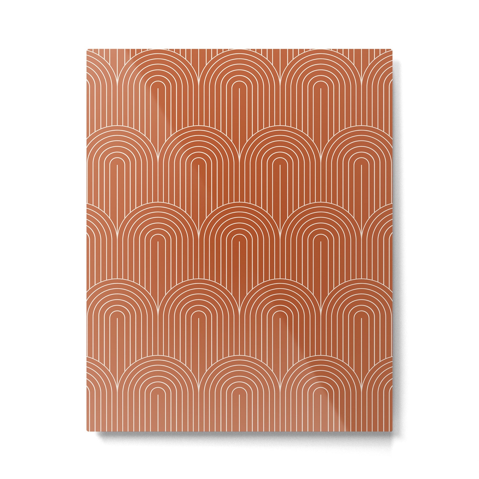 Art Deco Arch Pattern XI Metal Print | TeksDecor