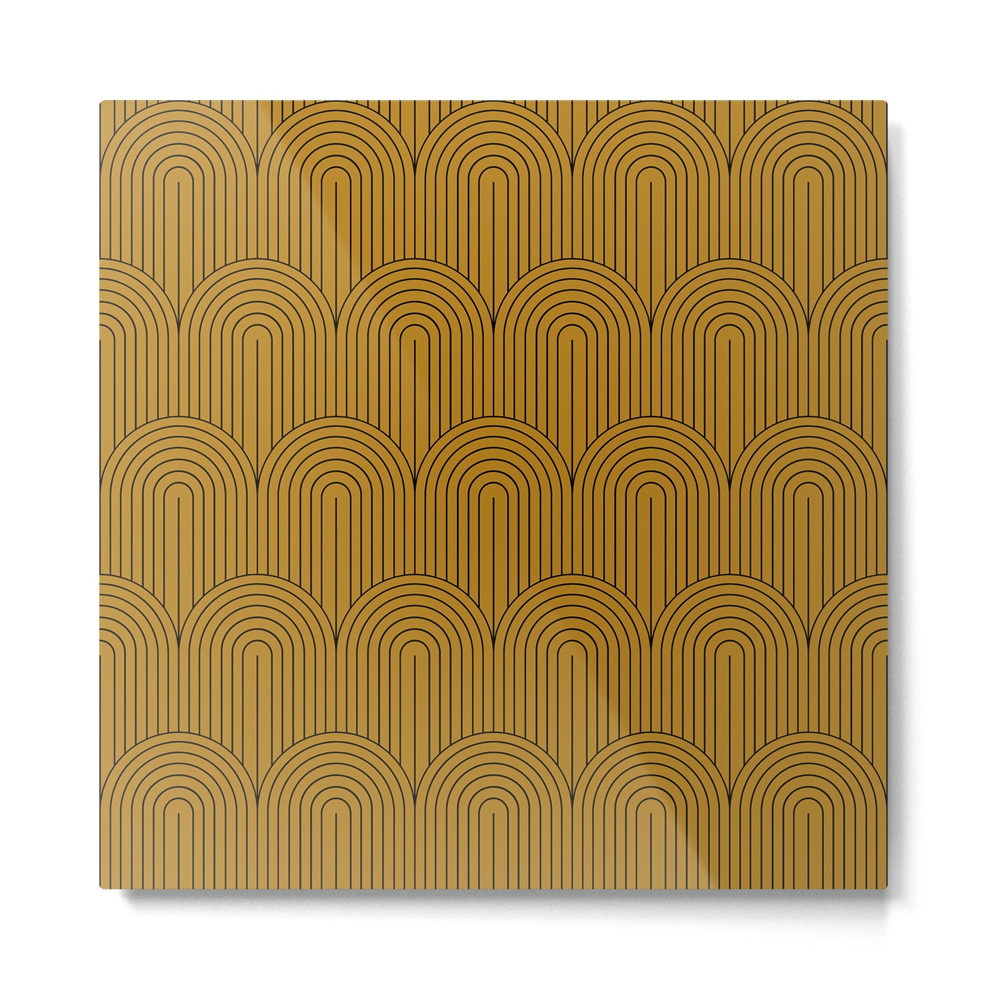 Art Deco Arch Pattern XIII Metal Print | TeksDecor