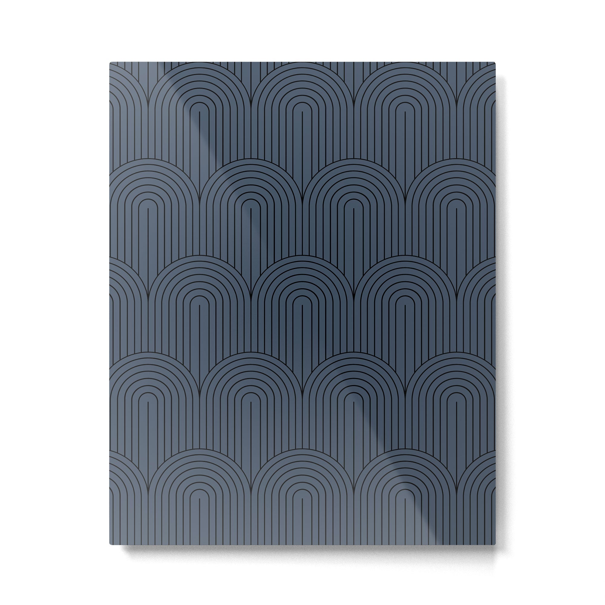 Art Deco Arch Pattern XLVII Metal Print | TeksDecor