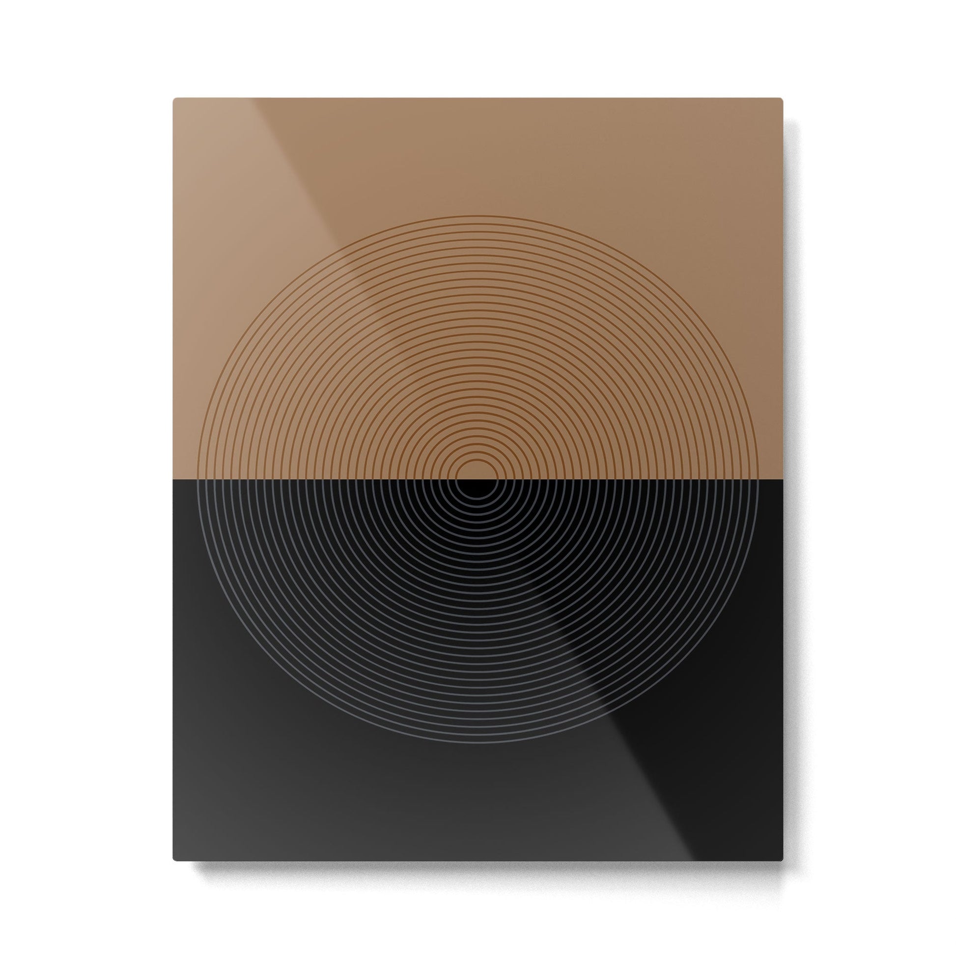 Circular Lines VIII Metal Print | TeksDecor
