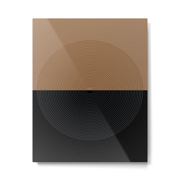 Circular Lines VIII Metal Print | TeksDecor