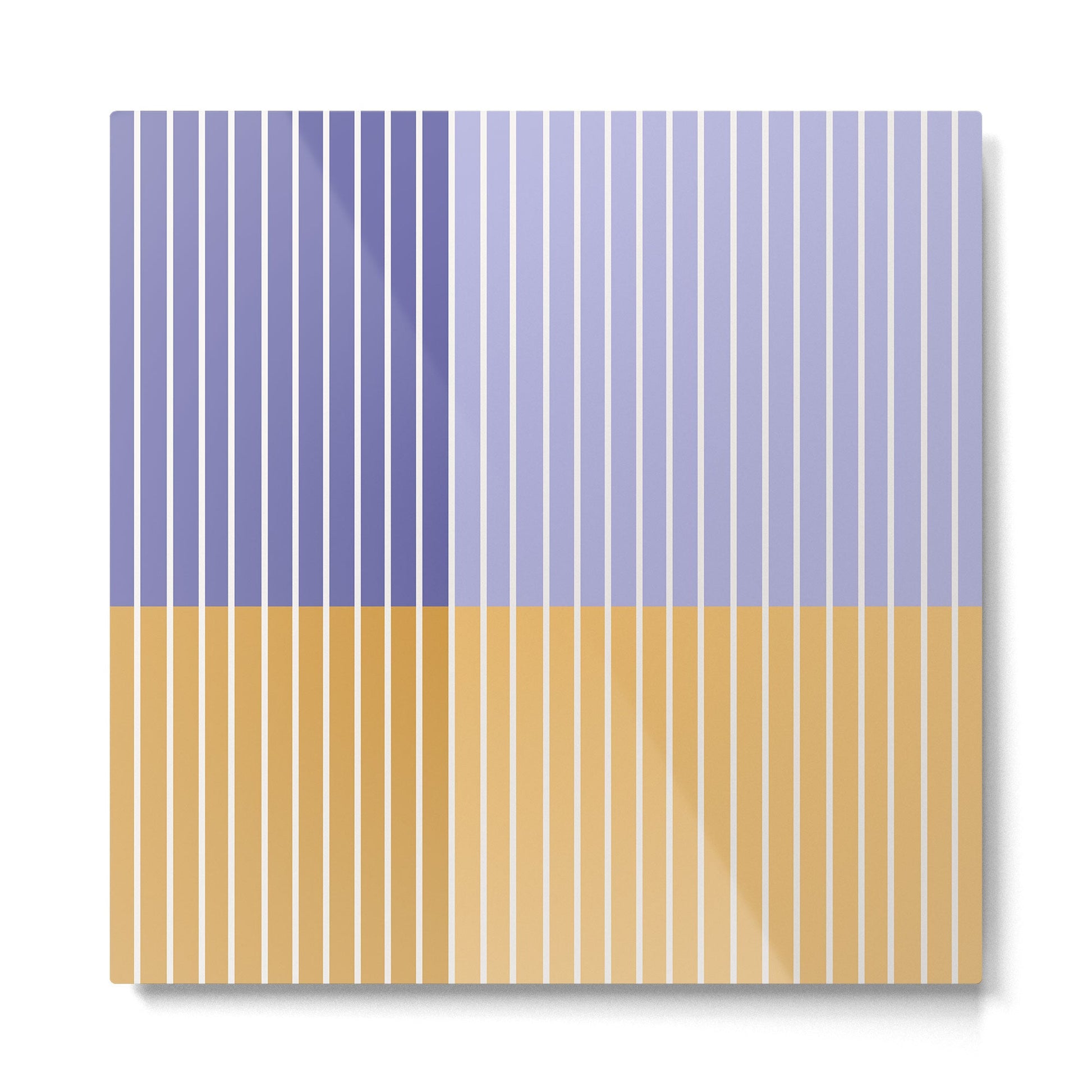 Color Block Line Abstract XXI Metal Print | TeksDecor