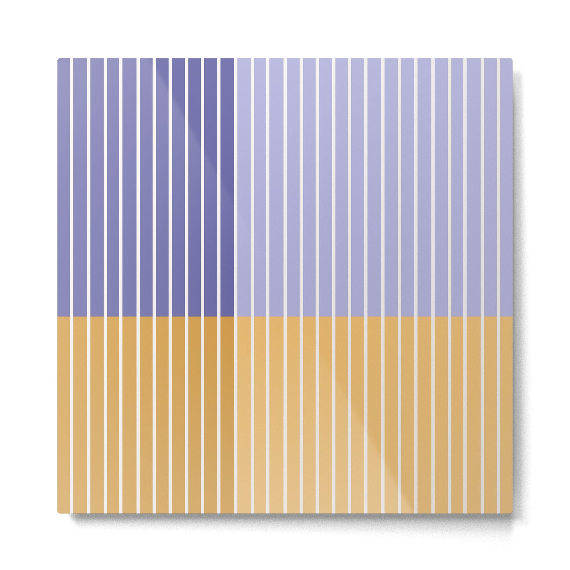 Color Block Line Abstract XXI Metal Print | TeksDecor