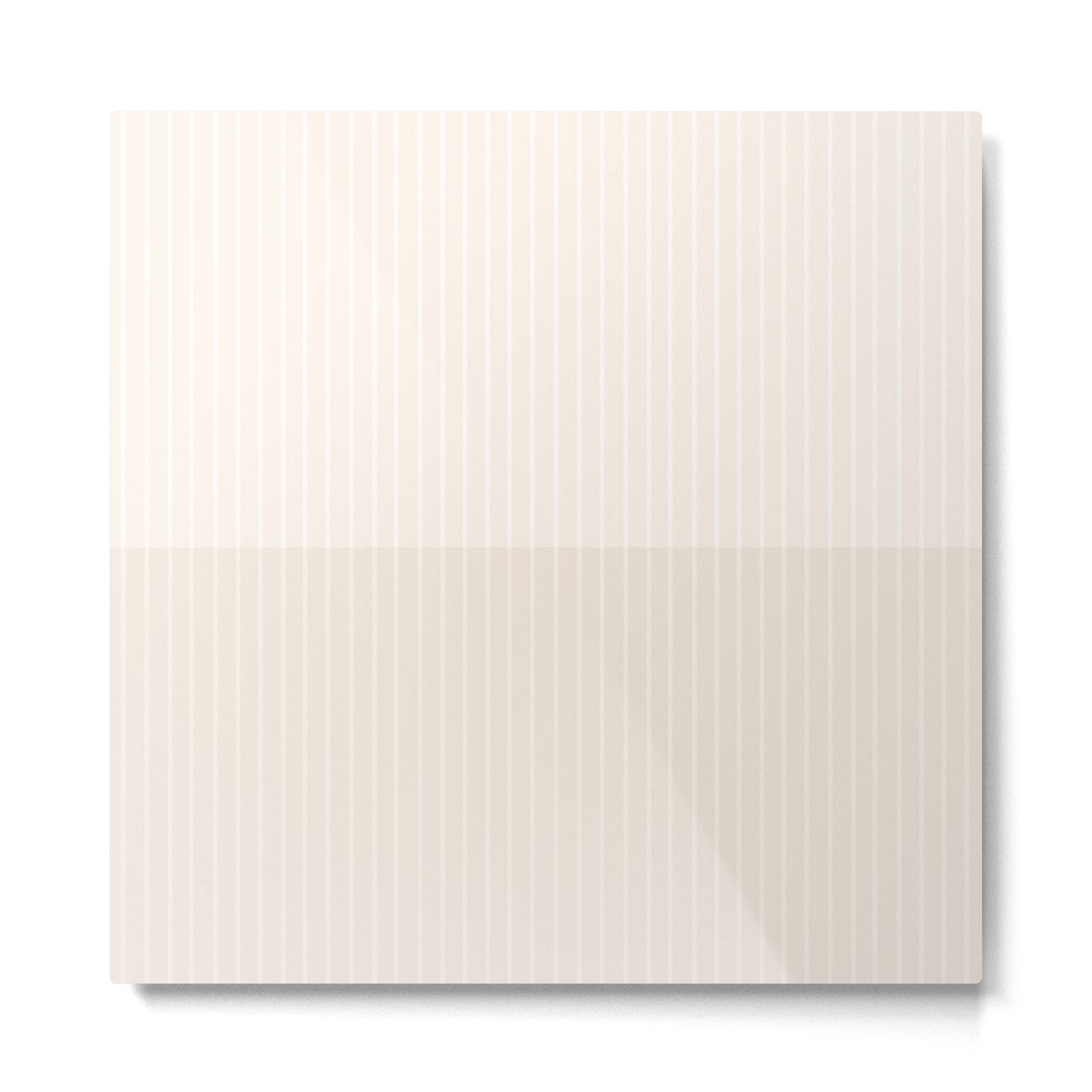 Color Block Lines IX Subtle Off White Metal Print | TeksDecor
