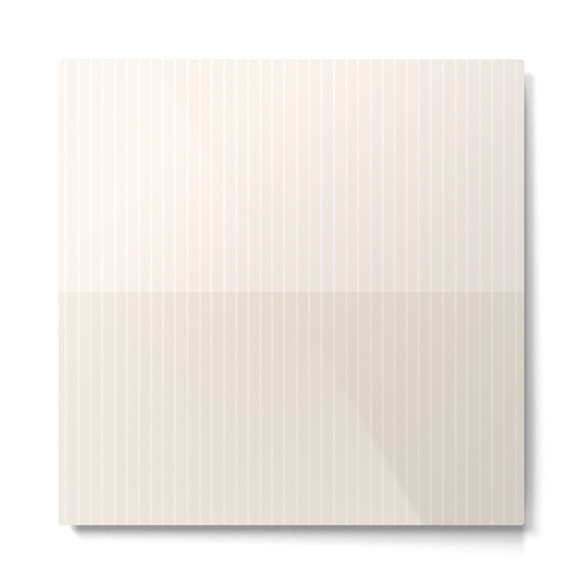 Color Block Lines IX Subtle Off White Metal Print | TeksDecor