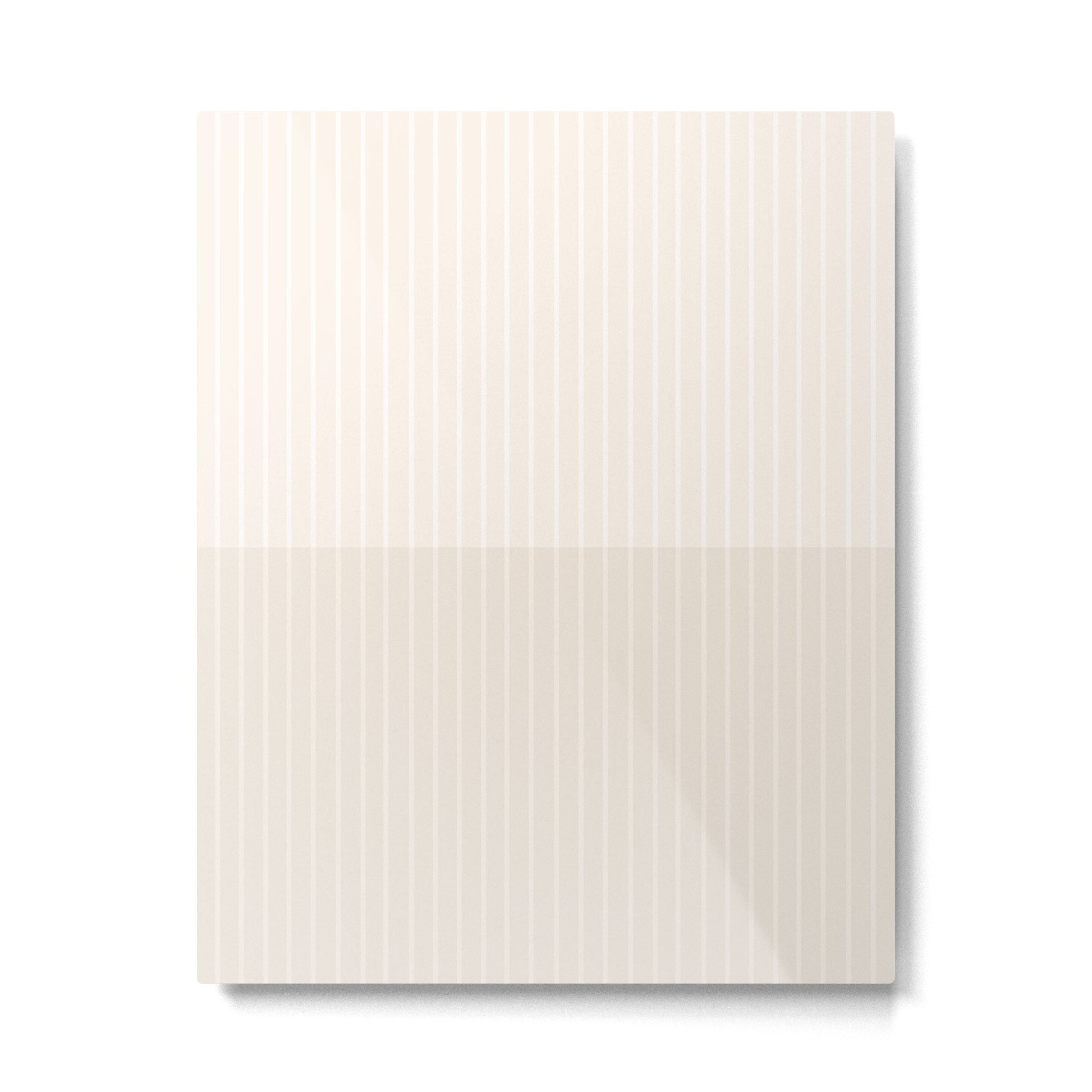 Color Block Lines IX Subtle Off White Metal Print | TeksDecor