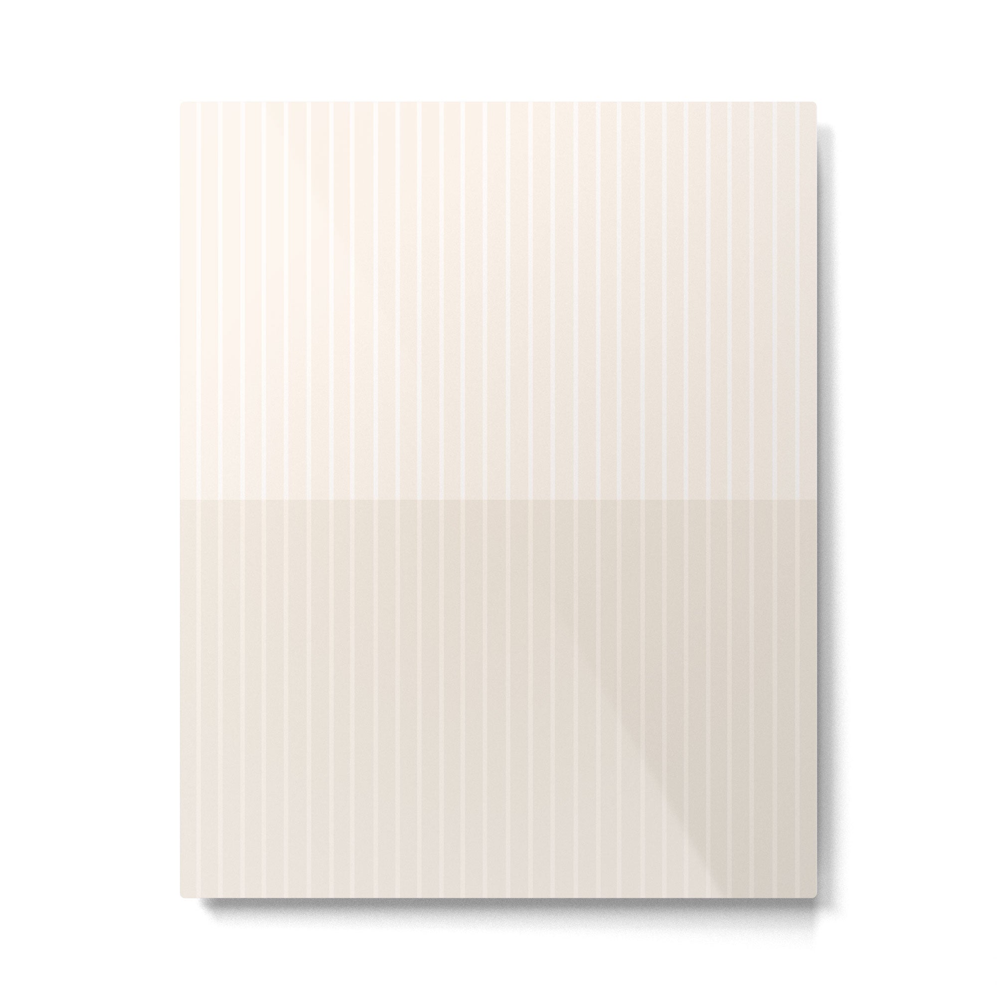 Color Block Lines IX Subtle Off White Metal Print | TeksDecor