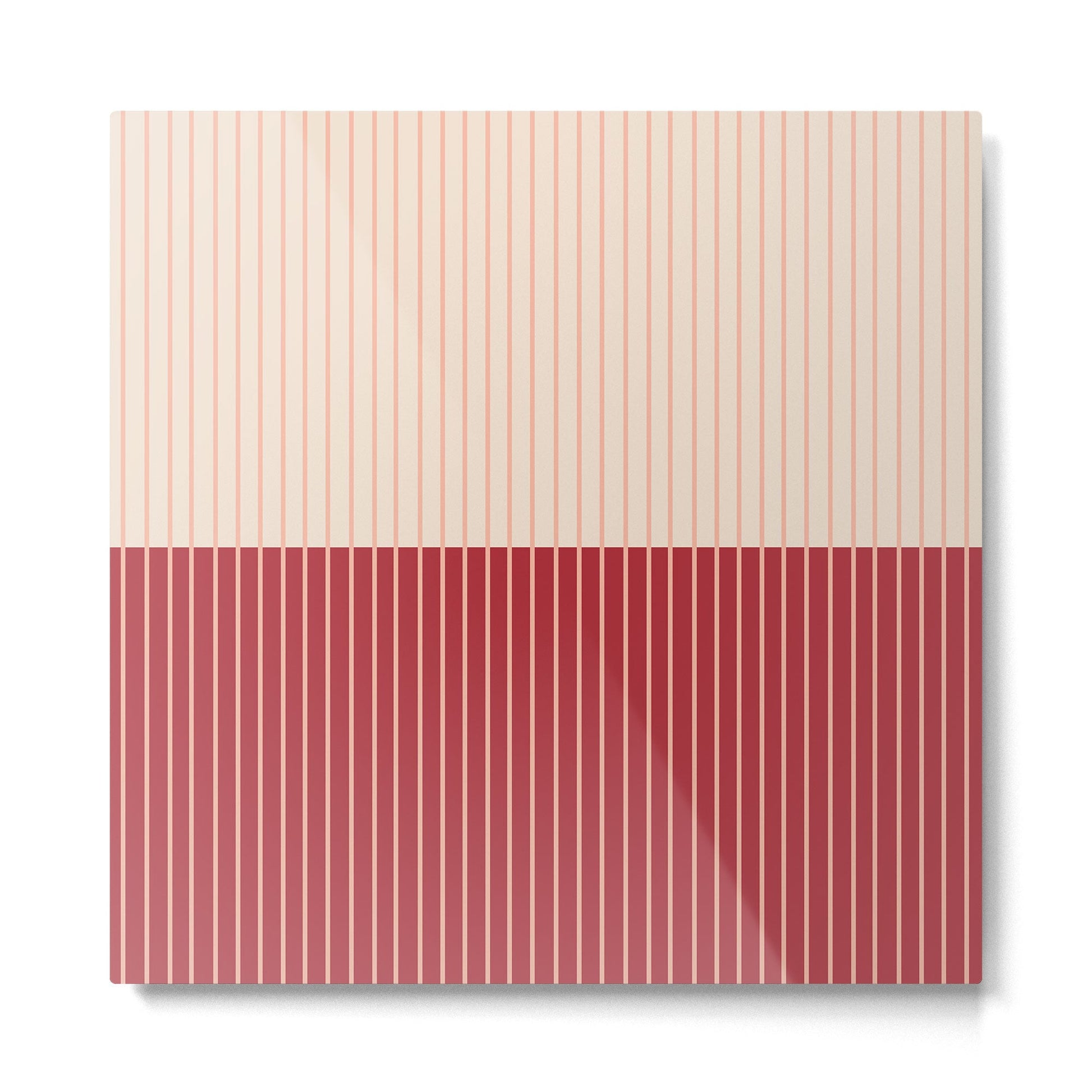 Color Block Lines VII Metal Print | TeksDecor