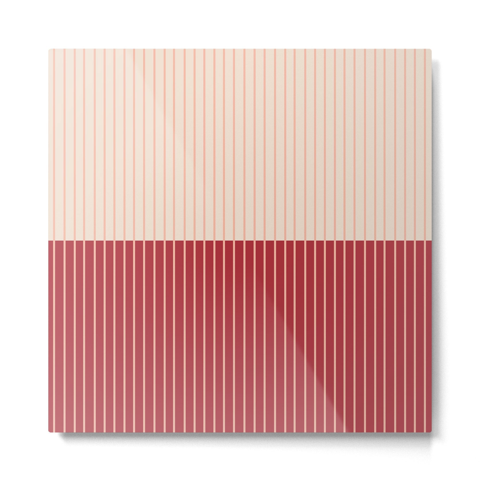 Color Block Lines VII Metal Print | TeksDecor