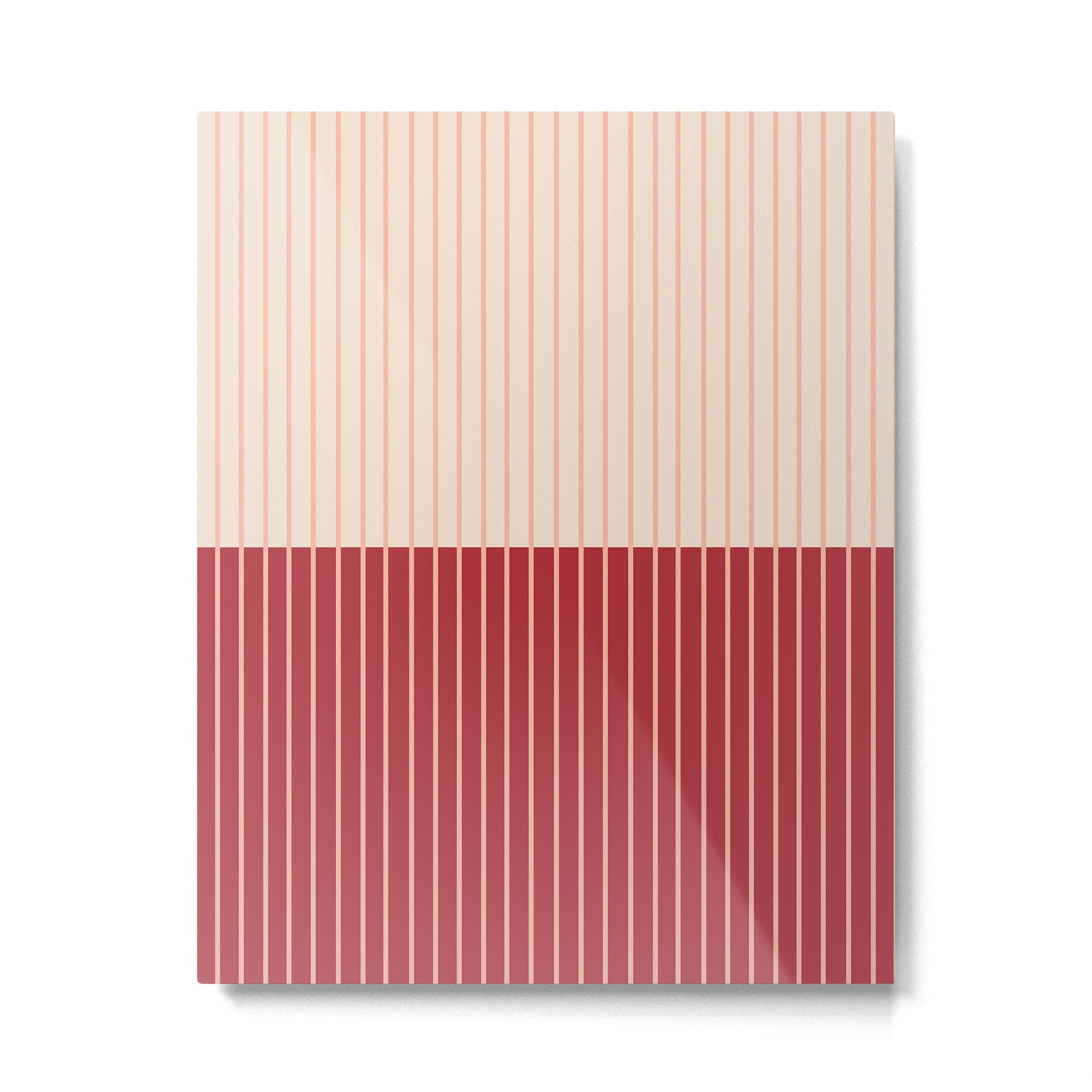 Color Block Lines VII Metal Print | TeksDecor