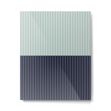 Color Block Lines XI Metal Print | TeksDecor