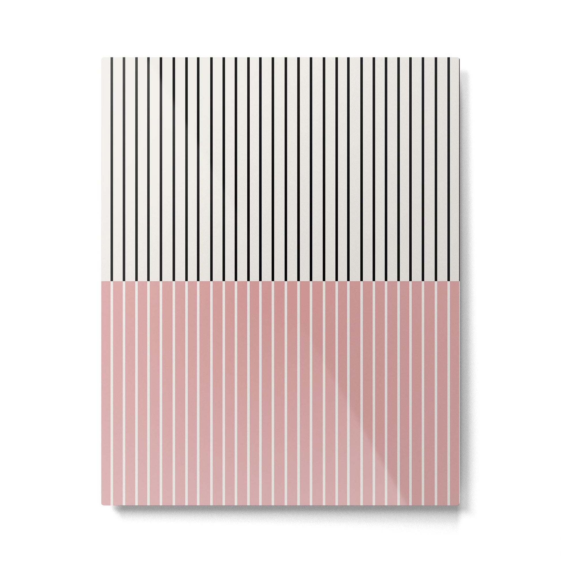 Color Block Lines XIV Metal Print | TeksDecor