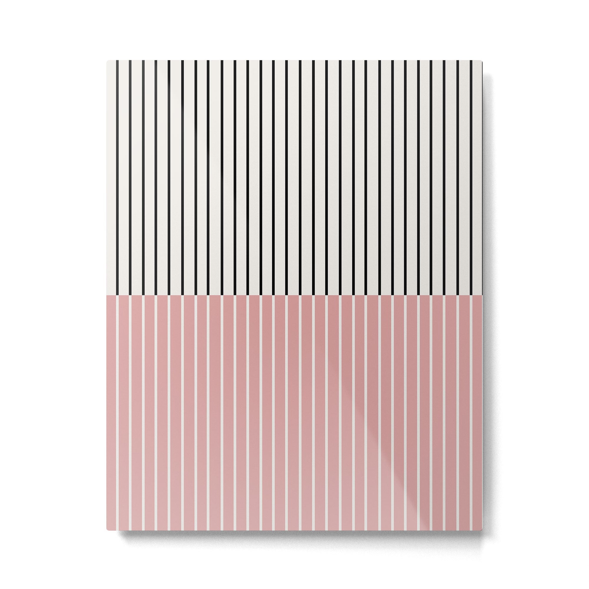 Color Block Lines XIV Metal Print | TeksDecor