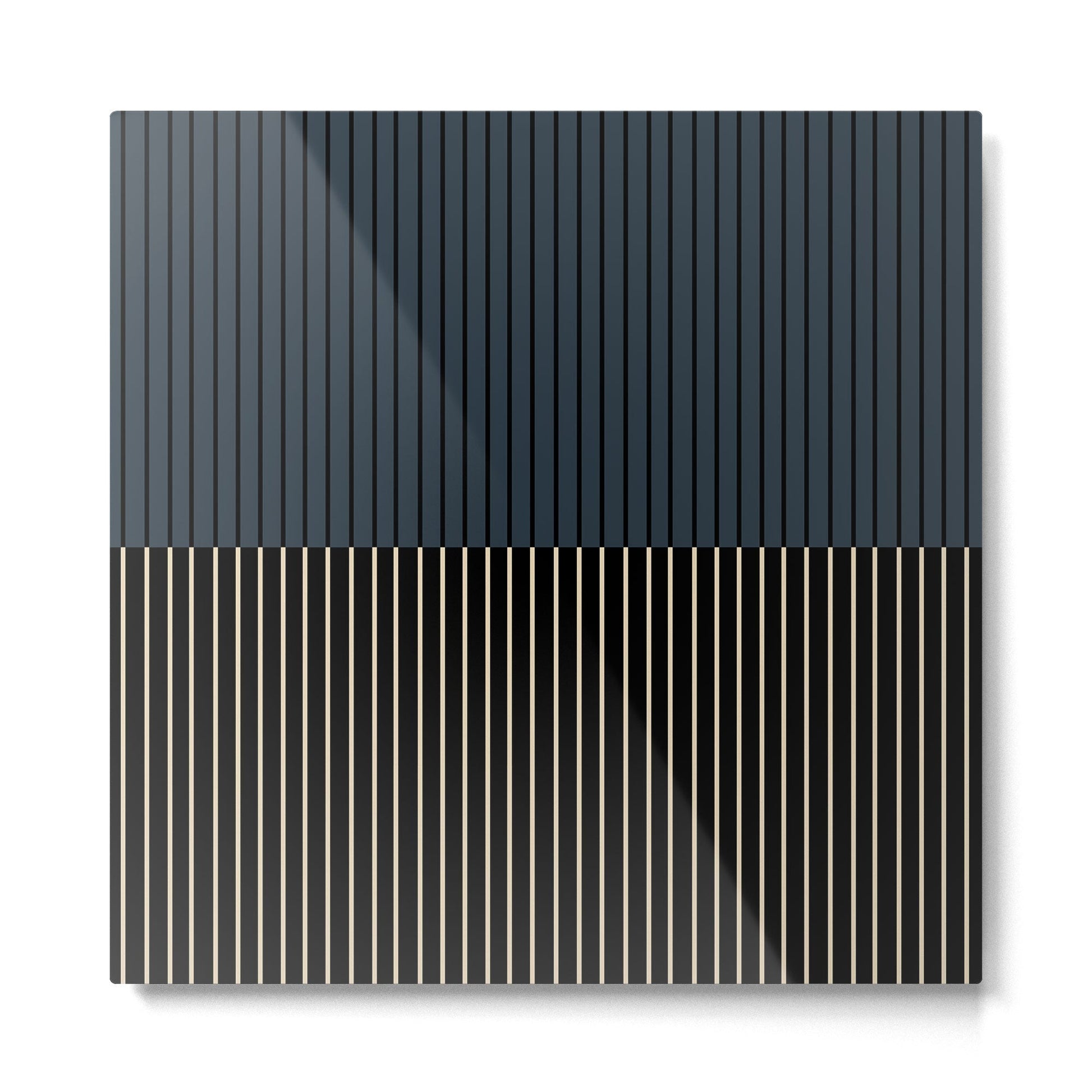 Color Block Lines XVII Metal Print | TeksDecor