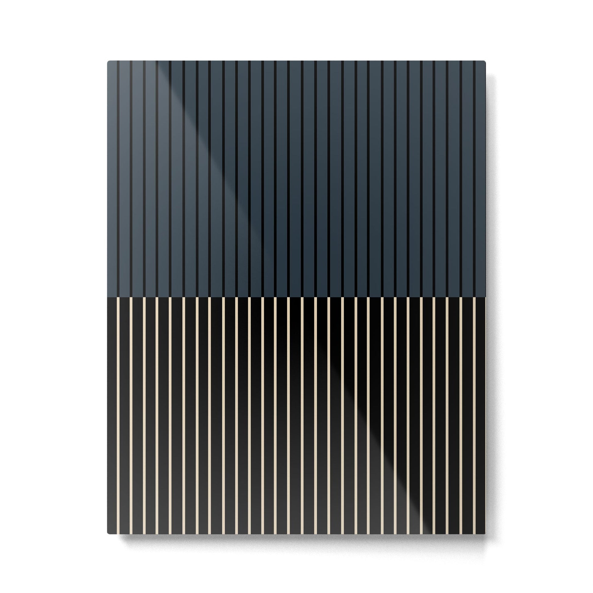 Color Block Lines XVII Metal Print | TeksDecor