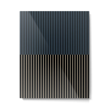 Color Block Lines XVII Metal Print | TeksDecor